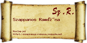 Szappanos Ramóna névjegykártya